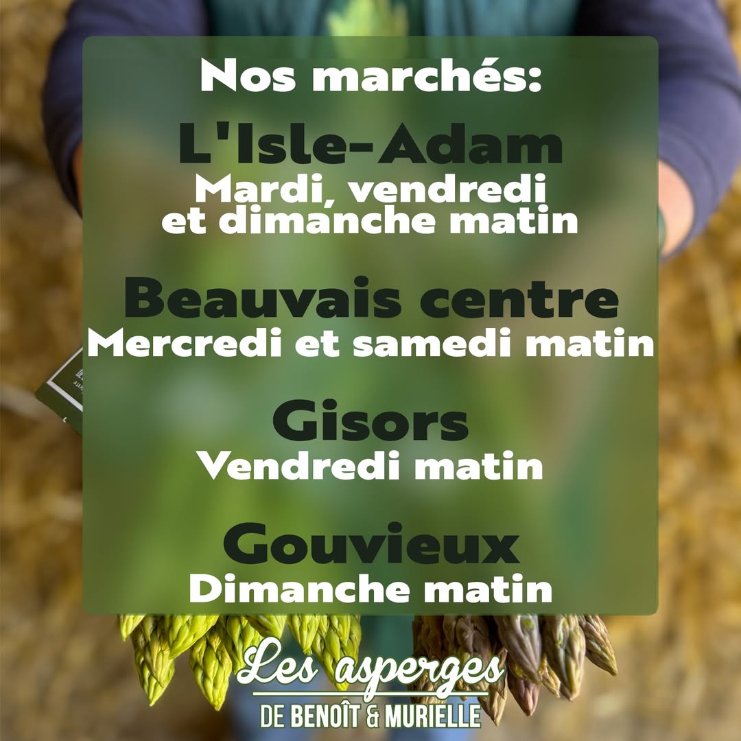 Saison des asperges ouverte Saison des asperges ouverte